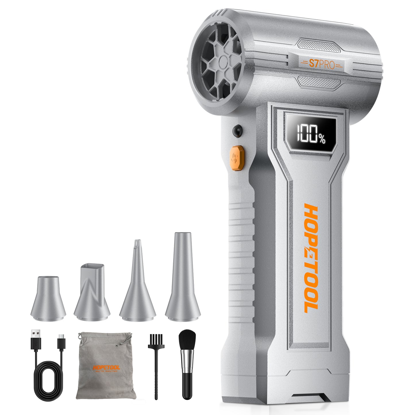 Hopetool S7 Pro Compressed Air Duster,4-Gear Adjustable