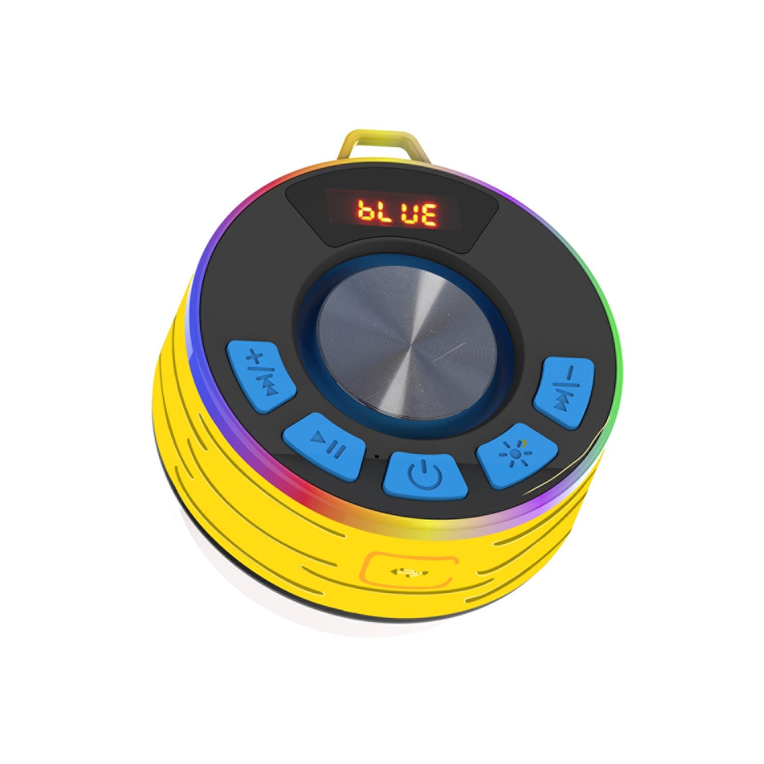 Tukio Bluetooth Shower Speaker, IPX7 Waterproof Portable Bluetooth 5.4 Speaker with USB Fast Charging, 12H Playtime Wilreless Speaker with RGB Lights, Stereo Sound, Speaker for Pool, Outdoor. Gift.