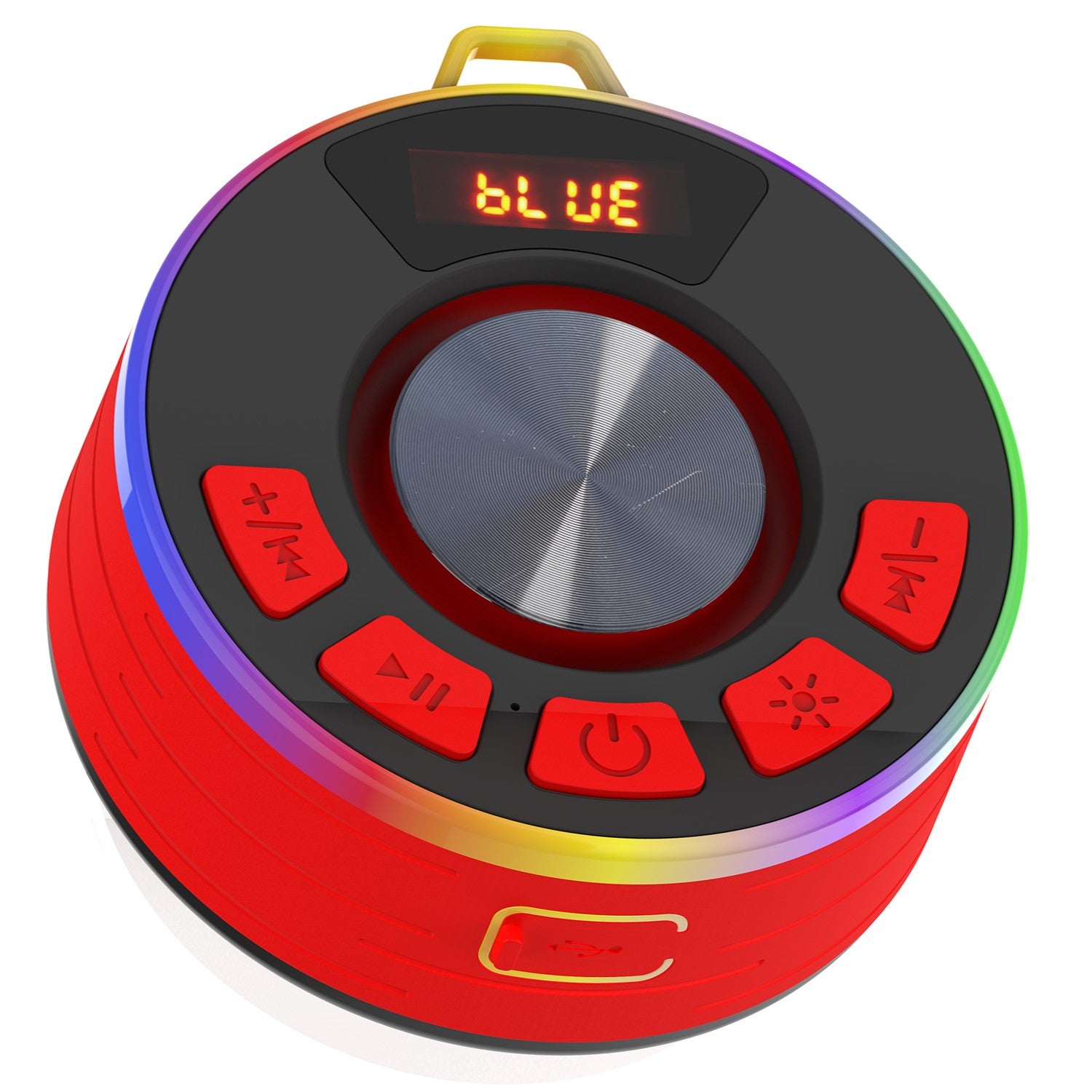 Tukio Bluetooth Shower Speaker, IPX7 Waterproof Portable Bluetooth 5.4 Speaker with USB Fast Charging, 12H Playtime Wilreless Speaker with RGB Lights, Stereo Sound, Speaker for Pool, Outdoor. Gift.